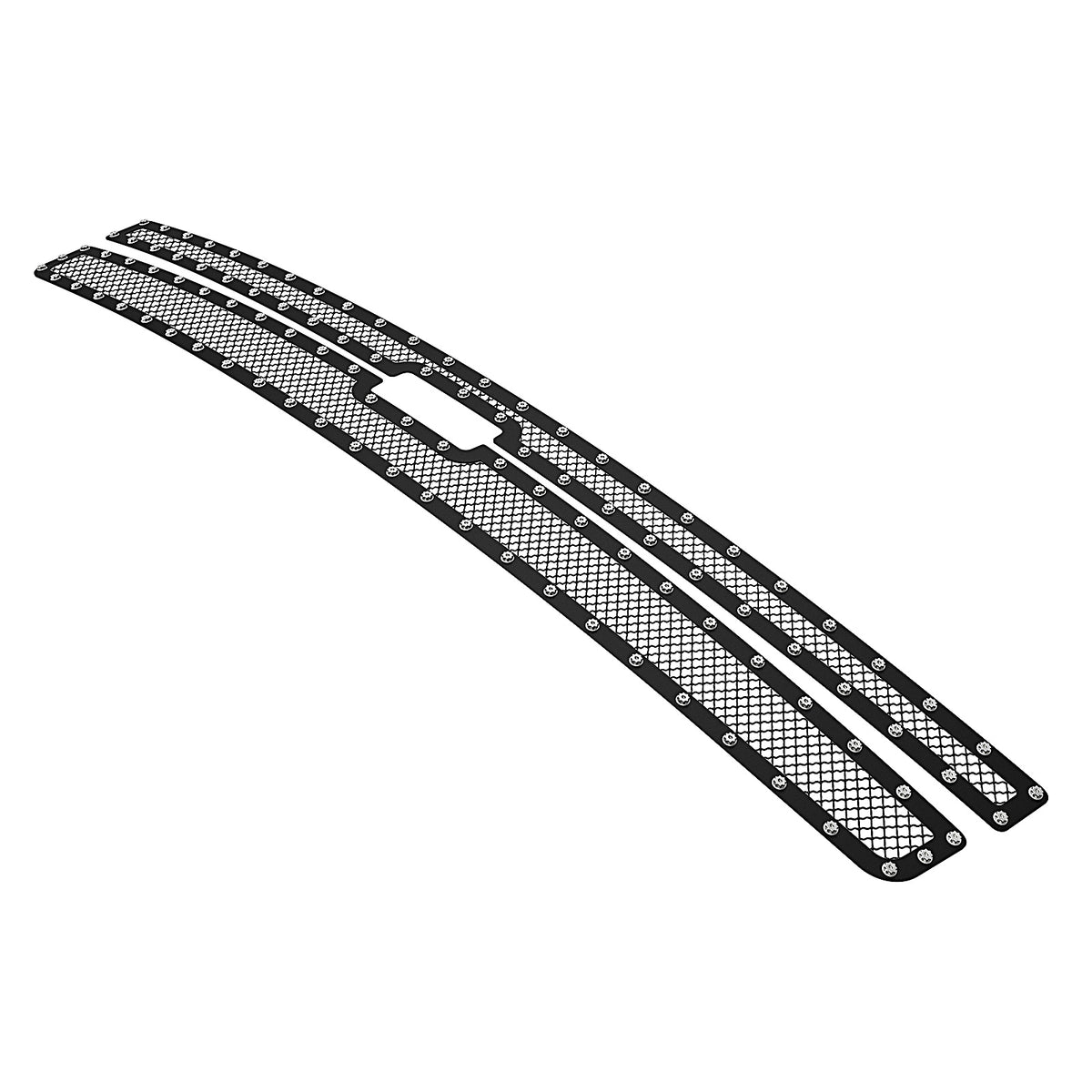Stainless Steel Main Upper Rivet Grille 2007-2013 Chevy Silverado 1500 only for Models with logo height exceeding center bar GR03LEA70H