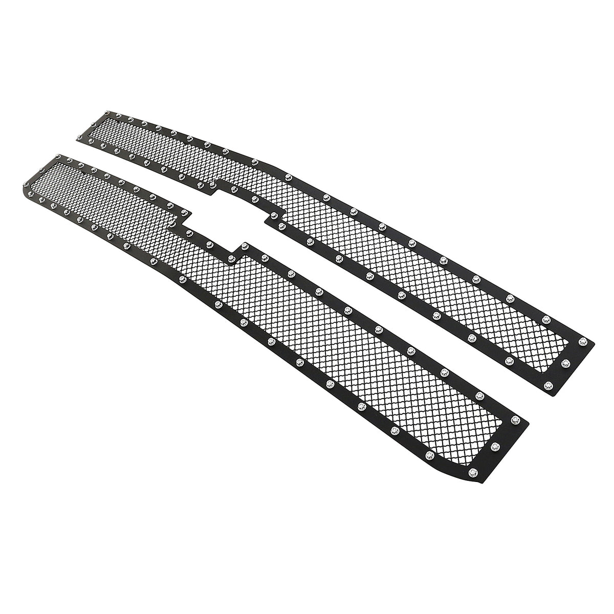 Stainless Steel Main Upper Rivet Grille 2015-2019 Chevy Silverado 2500 HD /2015-2019 Chevy Silverado 3500 HD GR03LEA80H