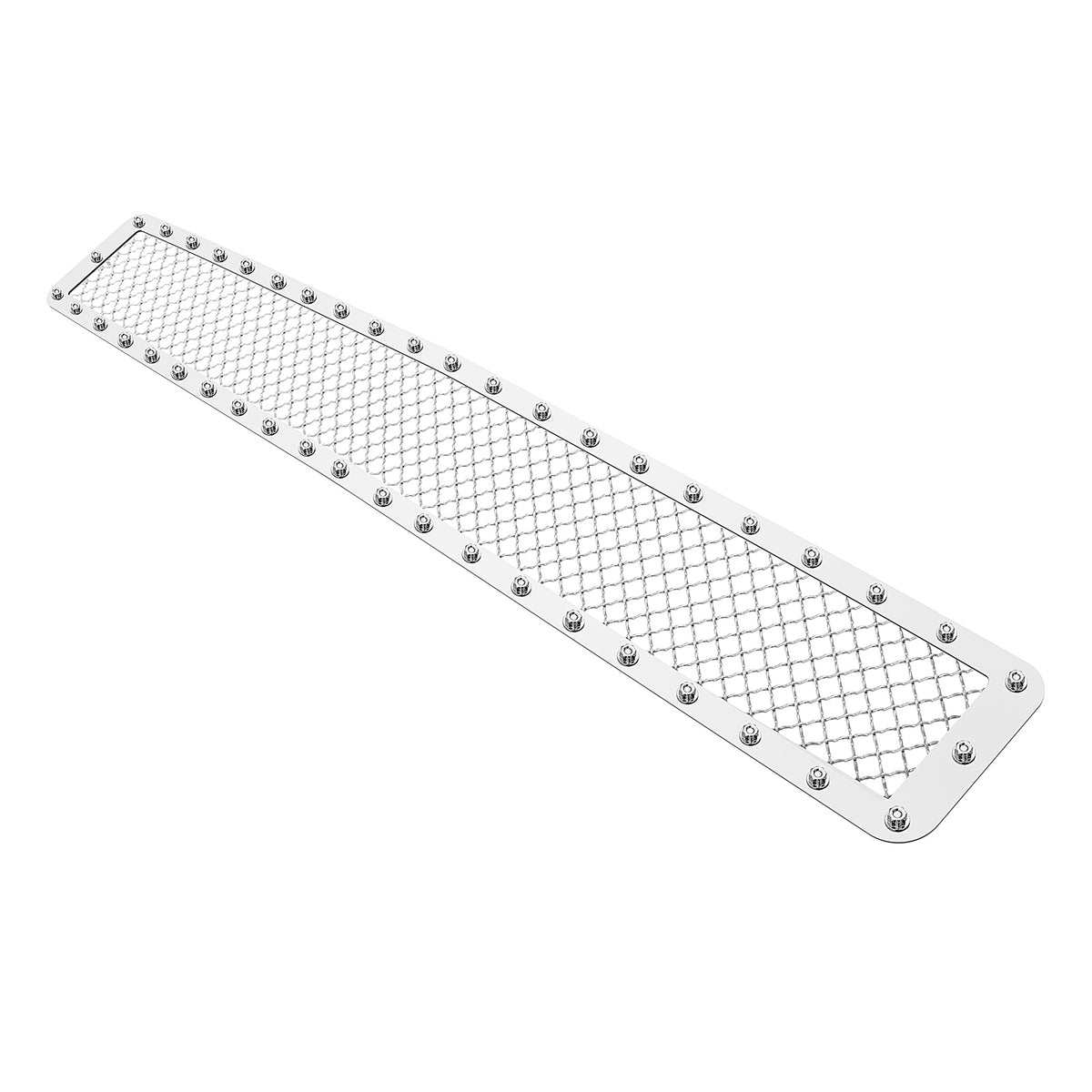 Stainless Steel Lower Bumper Rivet Grille 2015-2019 Chevy Silverado 3500 HD Without Parking Sensor/2015-2019 Chevy Silverado 2500 HD Without Parking Sensor GR03LEA84S