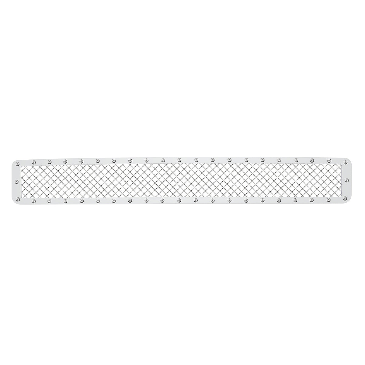 Stainless Steel Lower Bumper Rivet Grille 2015-2019 Chevy Silverado 3500 HD Without Parking Sensor/2015-2019 Chevy Silverado 2500 HD Without Parking Sensor GR03LEA84S