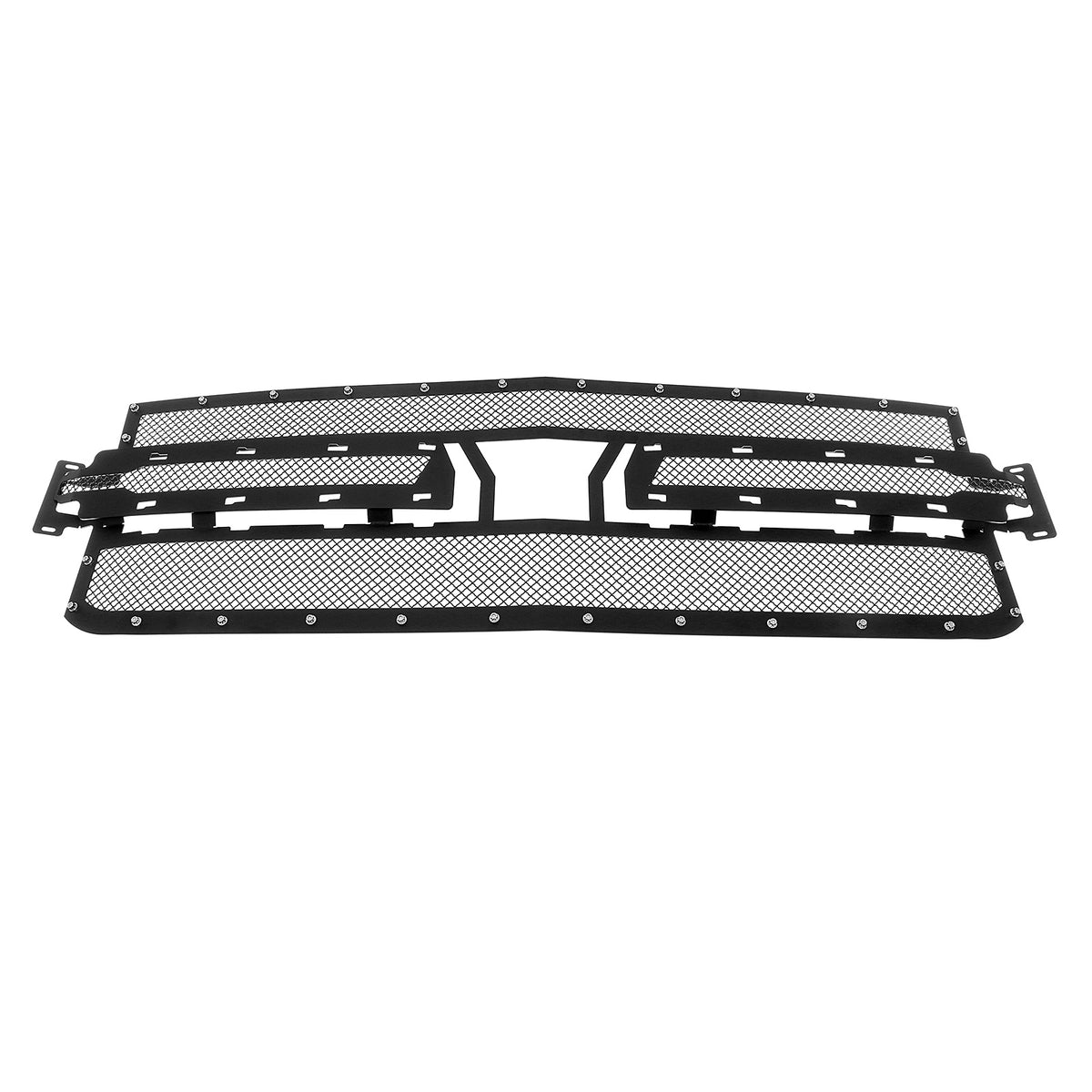 Stainless Steel Main Upper Rivet Grille 2019-2022 Chevy Silverado 1500 Not for Custom Trailboss/Custom/Work Truck GR03LEE55H