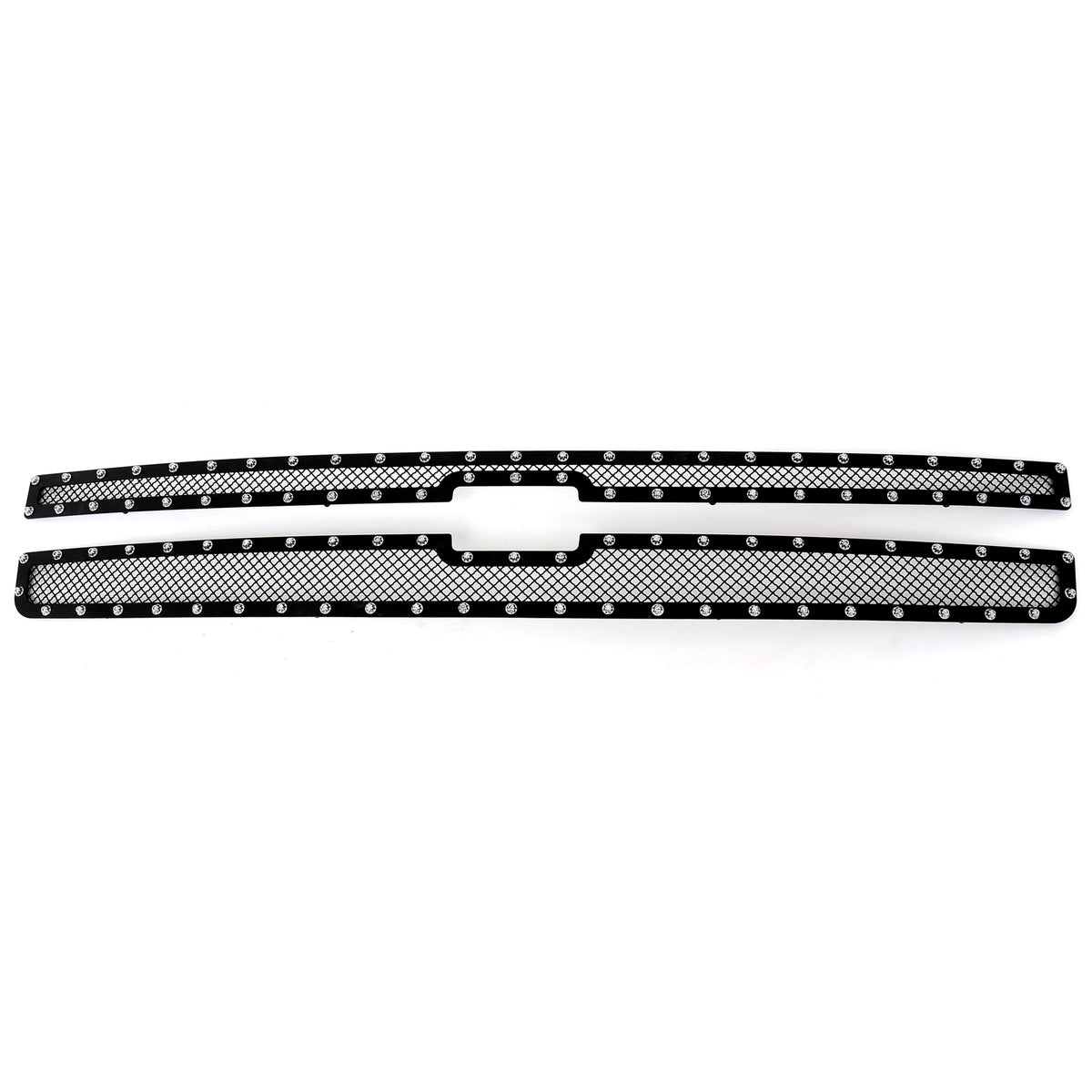 Stainless Steel Main Upper Rivet Grille 2007-2013 Chevy Silverado 1500 (only for Models with logo height exceeding center bar) GR03LEG66H
