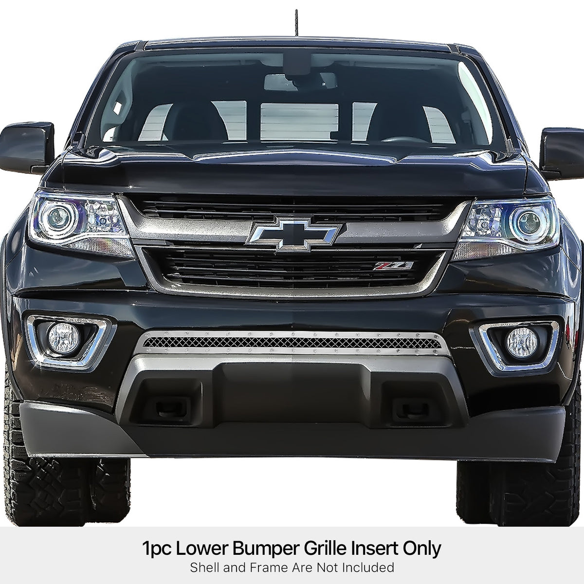Stainless Steel Lower Bumper Rivet Grille 2015-2020 Chevy Colorado Not For ZR2 Model GR03LFC17S