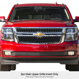 Stainless Steel Main Upper Rivet Grille 2015-2020 Chevy Suburban (For Both Honeycomb Style and Bar Style)/2015-2020 Chevy Tahoe (For Both Honeycomb Style and Bar Style) GR03LFC20H