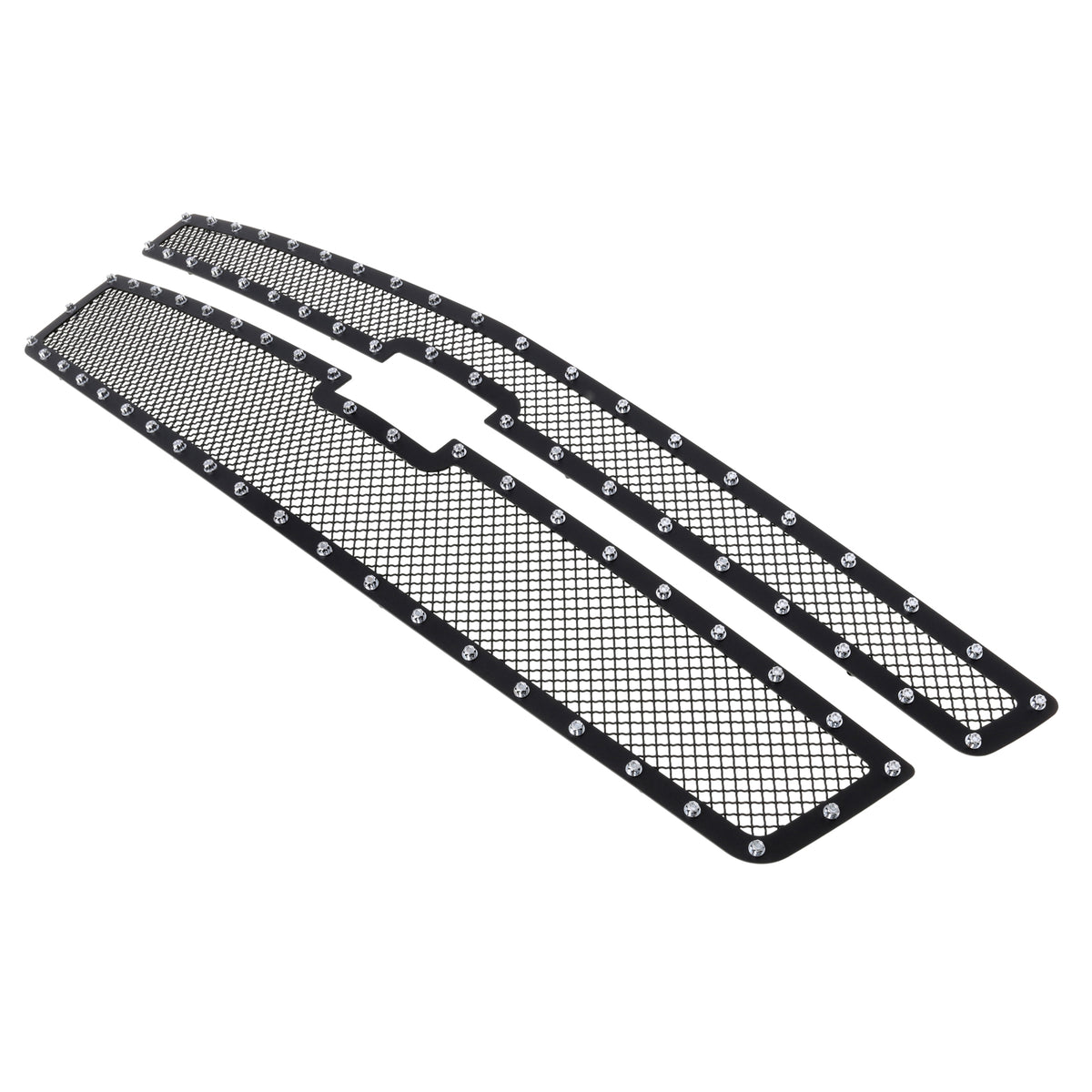 Stainless Steel Main Upper Rivet Grille 2015-2020 Chevy Suburban (For Both Honeycomb Style and Bar Style)/2015-2020 Chevy Tahoe (For Both Honeycomb Style and Bar Style) GR03LFC20H