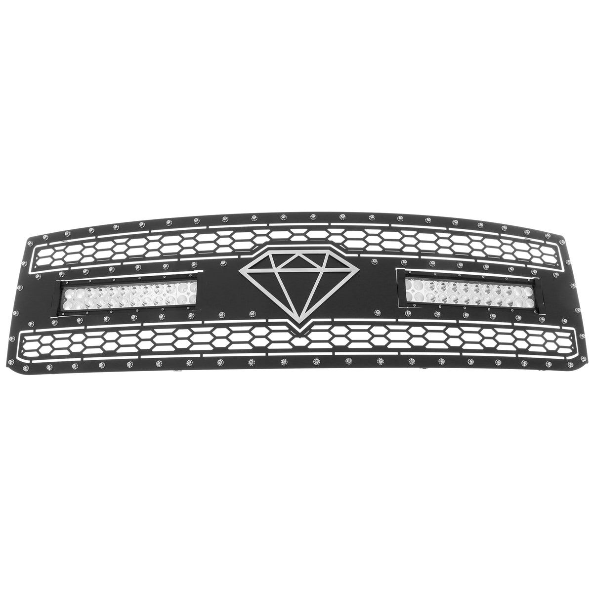 Stainless Steel Main Upper Sheet Grille 2015-2019 Chevy Silverado 2500 HD /2015-2019 Chevy Silverado 3500 HD GR03LFC33L