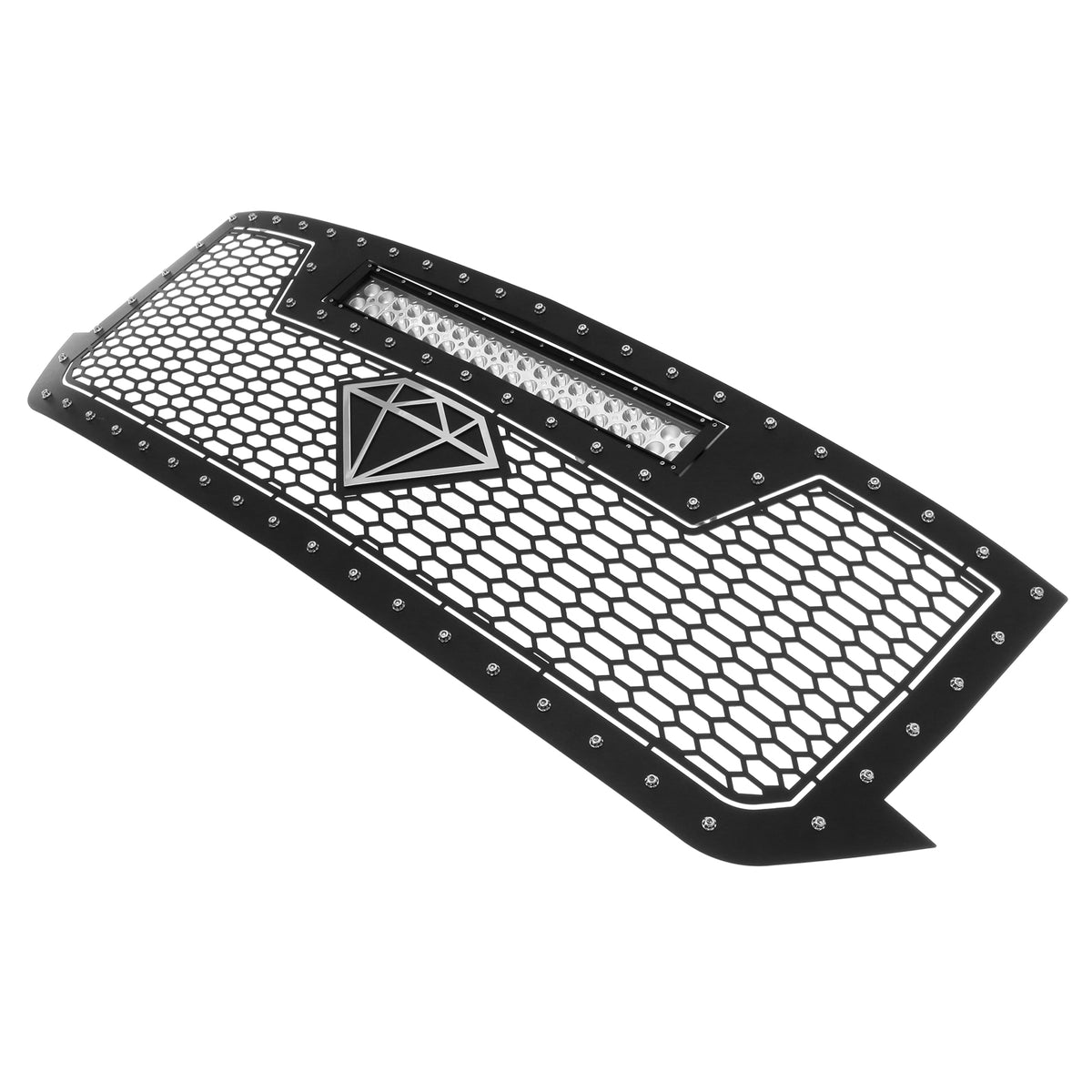 Stainless Steel Main Upper Sheet Grille 2016-2018 Chevy Silverado 1500 /2019 Chevy Silverado 1500 LD GR03LFC75L