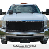 PE + Stainless Steel Main Upper Package Grille 2007-2010 Chevy Silverado 3500 HD /2007-2010 Chevy Silverado 2500 HD GR03PEG74H