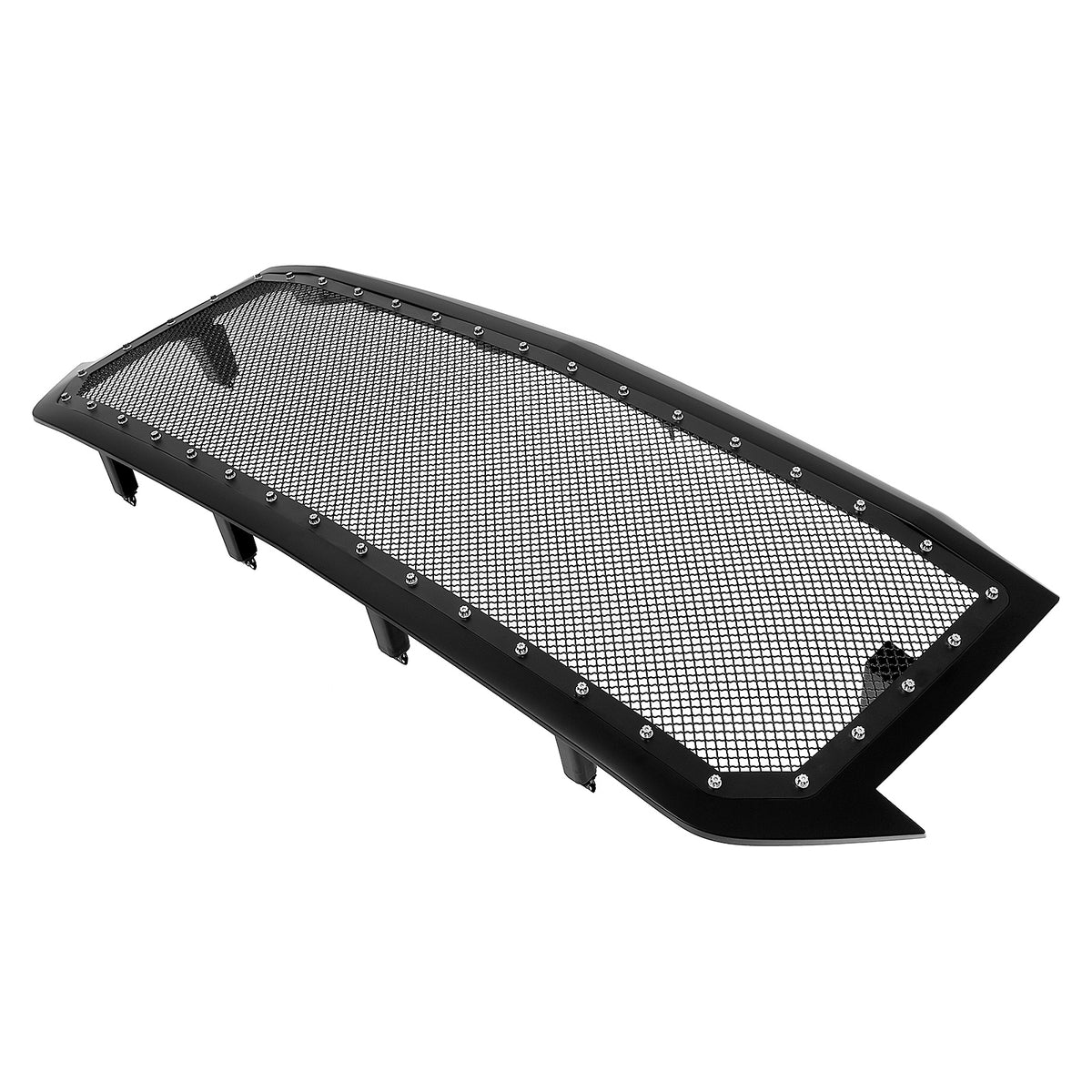 PE + Stainless Steel Main Upper Package Grille 2016-2018 Chevy Silverado 1500 Not For Z71 and High Country Model (Incl. 2019 Silverado 1500 LD) GR03PFC60H