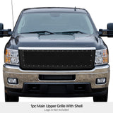 PE + Stainless Steel Main Upper Package Grille 2011-2014 Chevy Silverado 2500 HD /2011-2014 Chevy Silverado 3500 HD GR03PFH31H