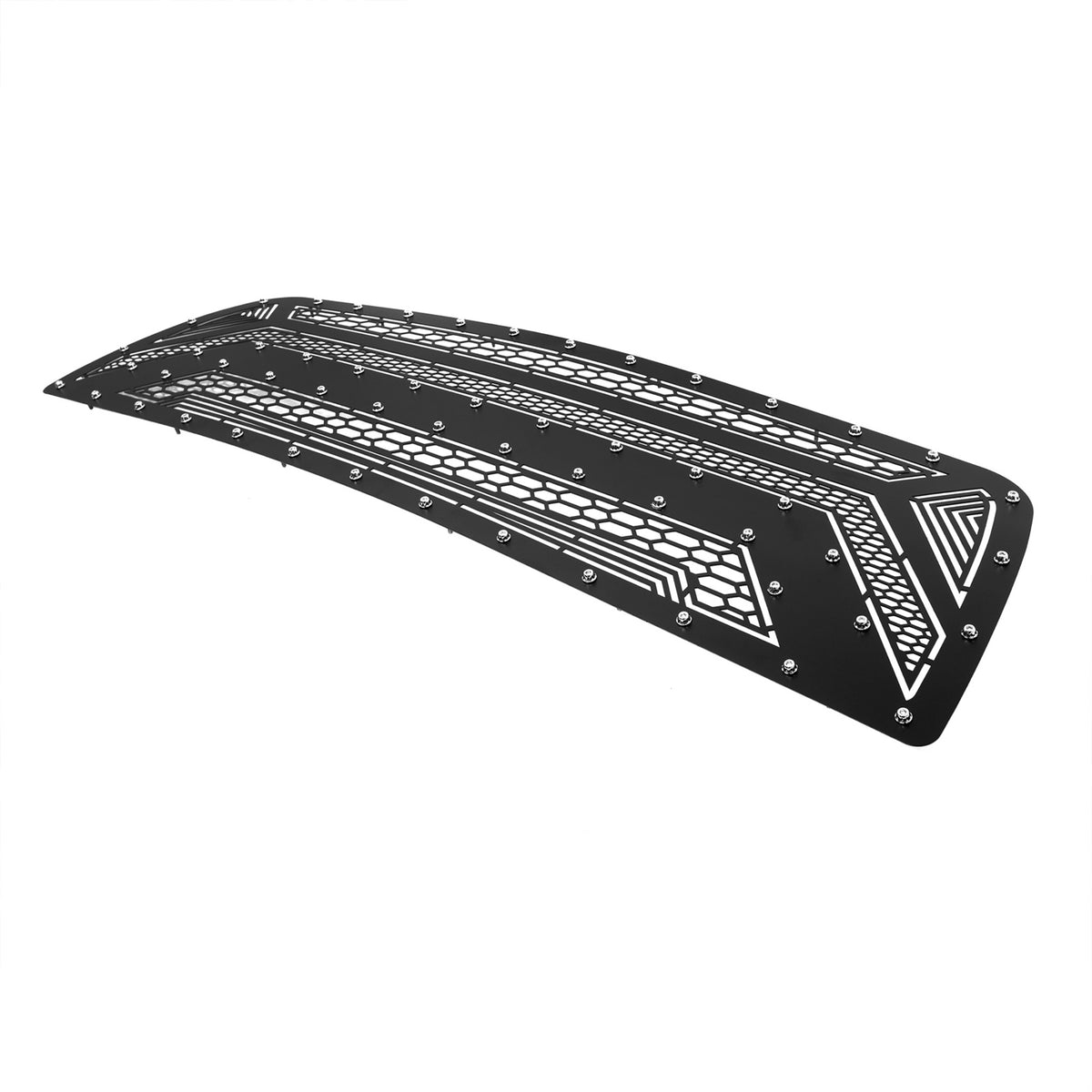 Stainless Steel Main Upper Sheet Grille 2010-2012 Dodge Ram 2500 Only Fit Recessed Center Vertical Bar/2010-2012 Dodge Ram 3500 Only Fit Recessed Center Vertical Bar GR04DEA68N