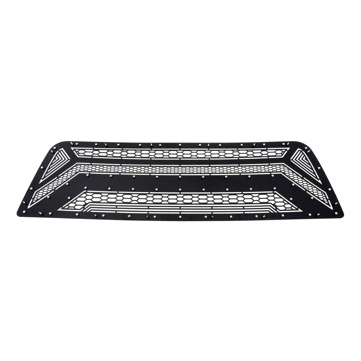 Stainless Steel Main Upper Sheet Grille 2010-2012 Dodge Ram 2500 Only Fit Recessed Center Vertical Bar/2010-2012 Dodge Ram 3500 Only Fit Recessed Center Vertical Bar GR04DEA68N