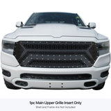 Stainless Steel Main Upper Sheet Grille 2019-2024 Ram 1500 Laramie/Lone Star/Big Horn/Tradesman (Excl. 19-24 Ram 1500 Classic, Excl. Laramie Limited) GR04DEE40N