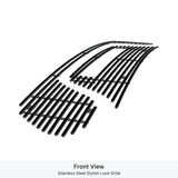 Stainless Steel Main Upper Black Stainless Steel Billet Grille 2019-2024 Ram 1500 Rebel GR04FEB03J
