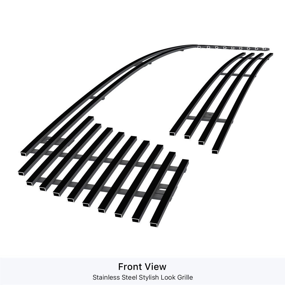 Stainless Steel Main Upper Black Stainless Steel Billet Grille 2015-2018 Ram 1500 Rebel GR04FEB55J