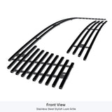 Stainless Steel Main Upper Black Stainless Steel Billet Grille 2015-2018 Ram 1500 Rebel GR04FEB55J