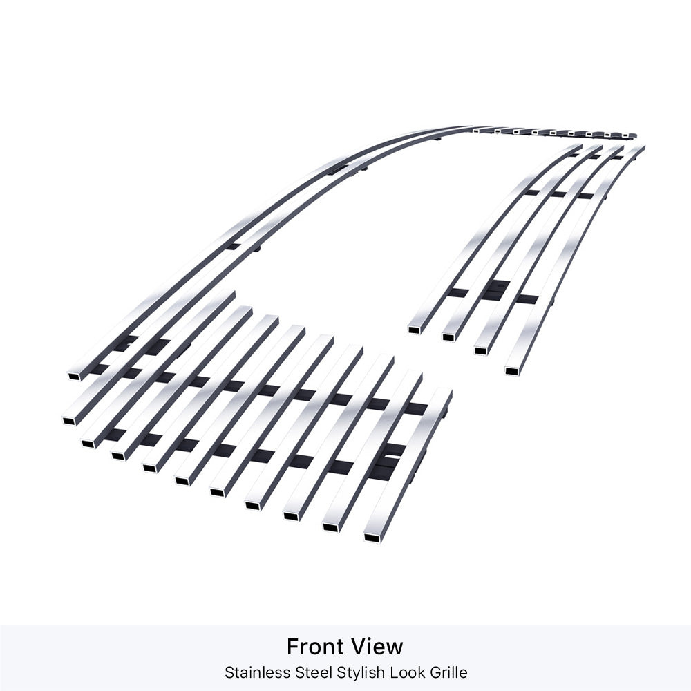 Stainless Steel Main Upper Stainless Steel Billet Grille 2015-2018 Ram 1500 Rebel GR04FEB55S