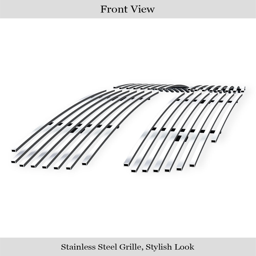 Stainless Steel Main Upper Stainless Steel Billet Grille 2002-2005 Dodge Ram GR04FEG20S