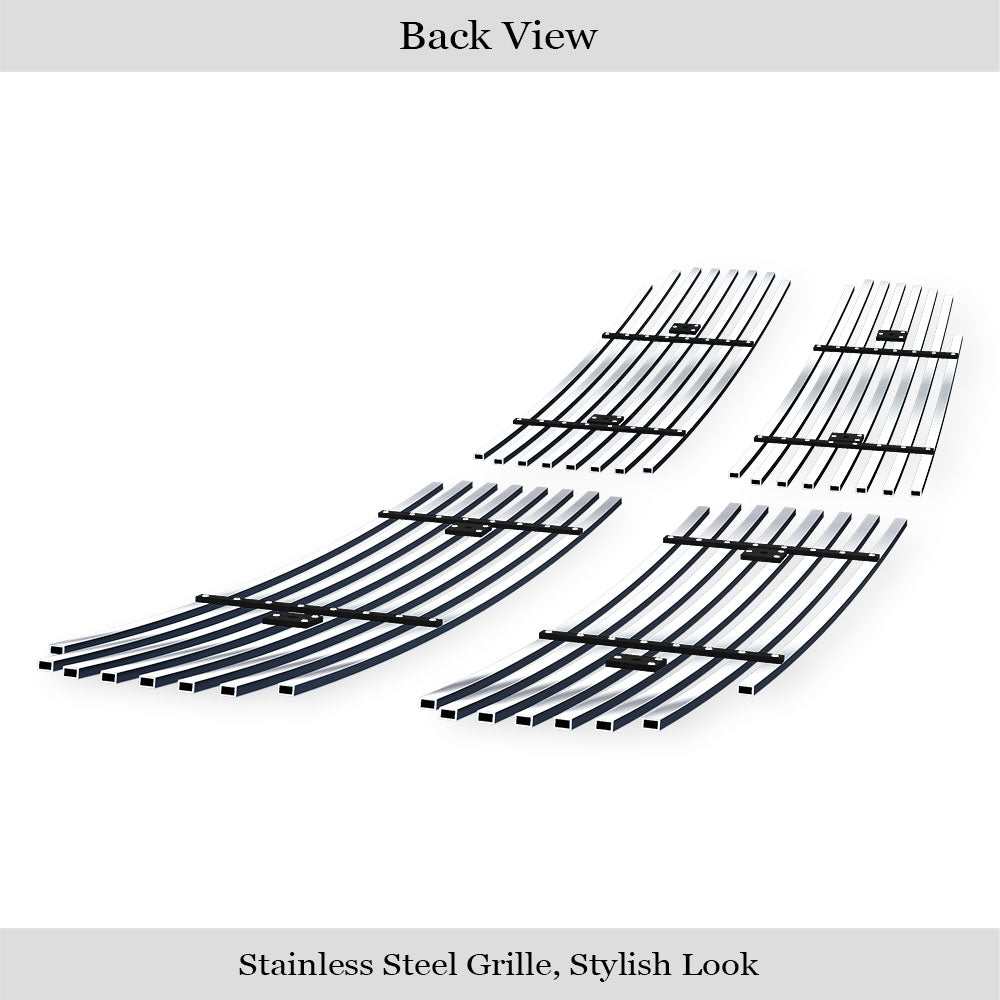 Stainless Steel Main Upper Stainless Steel Billet Grille 2002-2005 Dodge Ram GR04FEG20S