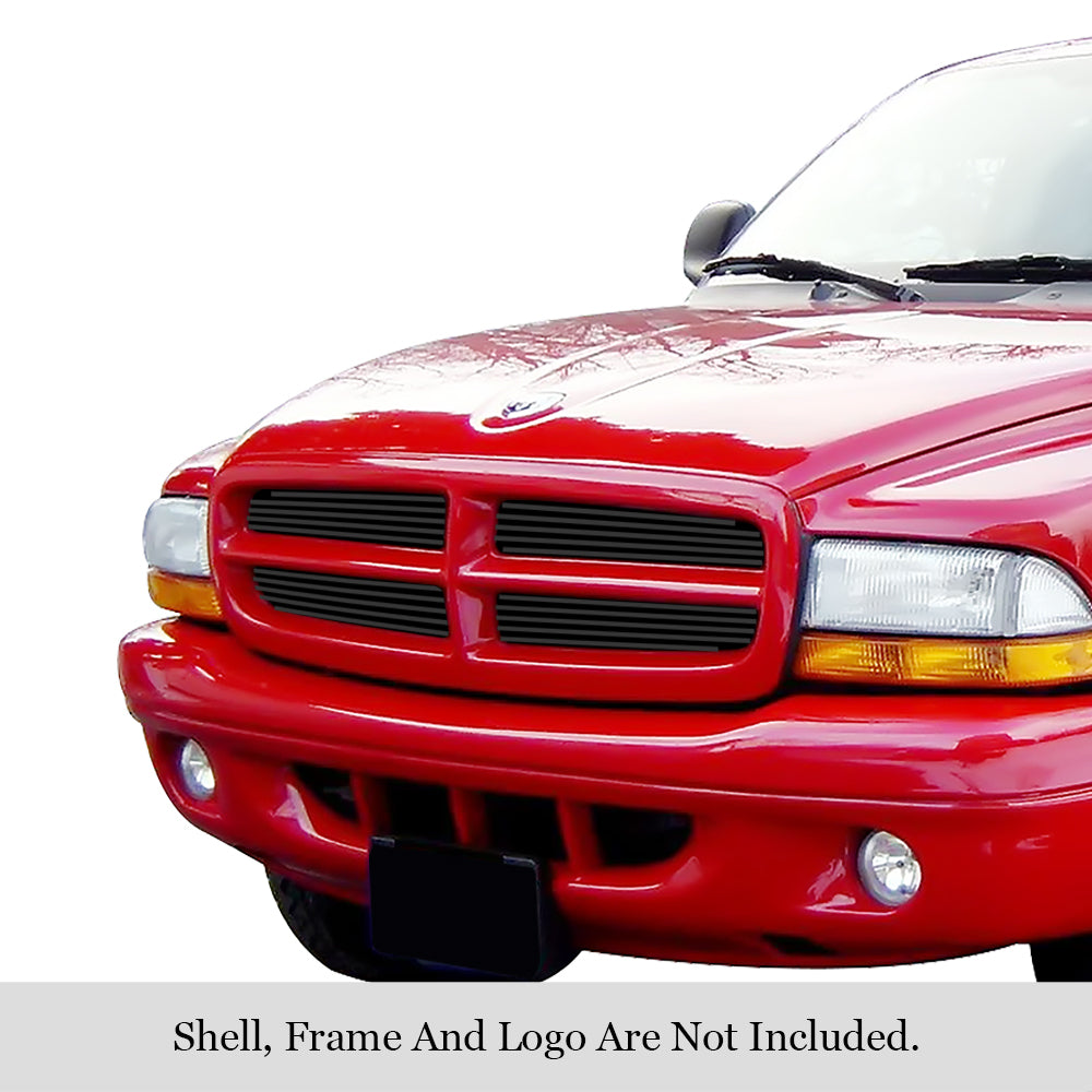 Stainless Steel Main Upper Black Stainless Steel Billet Grille 1997-2004 Dodge Dakota /1997-2003 Dodge Durango GR04FEG30J