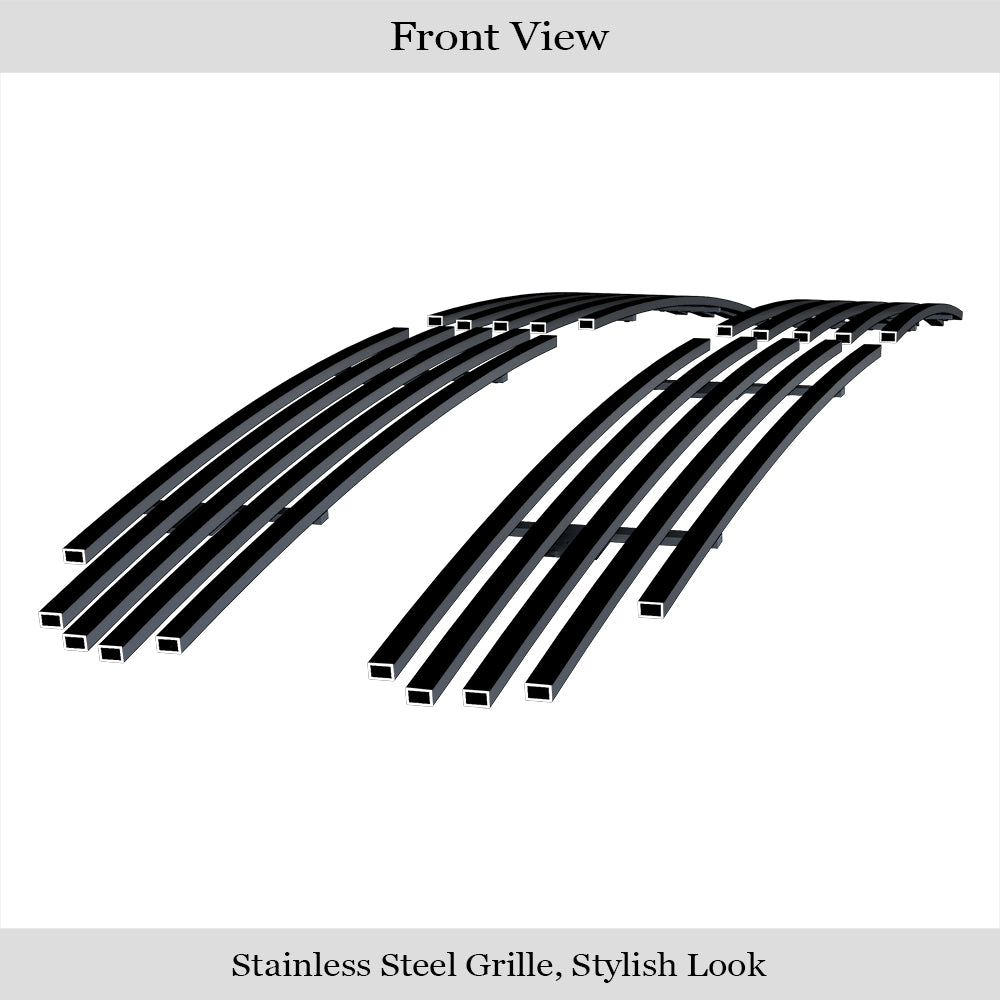 Stainless Steel Main Upper Black Stainless Steel Billet Grille 1997-2004 Dodge Dakota /1997-2003 Dodge Durango GR04FEG30J