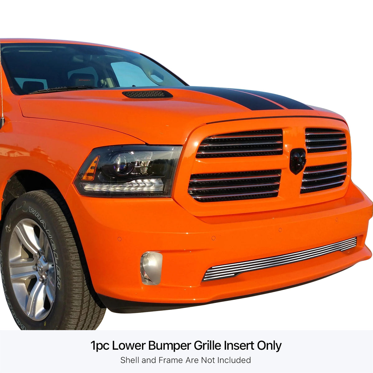 Stainless Steel Lower Bumper Stainless Steel Billet Grille 2013-2018 Ram 1500 Express And Sport Model/2019-2021 Ram 1500 Classic Express And Sport Model Only GR04FEI20S