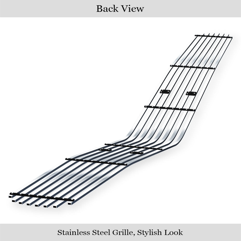 Stainless Steel Main Upper Stainless Steel Billet Grille 2009-2014 Dodge Challenger Phantom GR04FEI89S