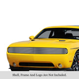 Stainless Steel Main Upper Stainless Steel Billet Grille 2015-2023 Dodge Challenger Phantom GR04FFC37S
