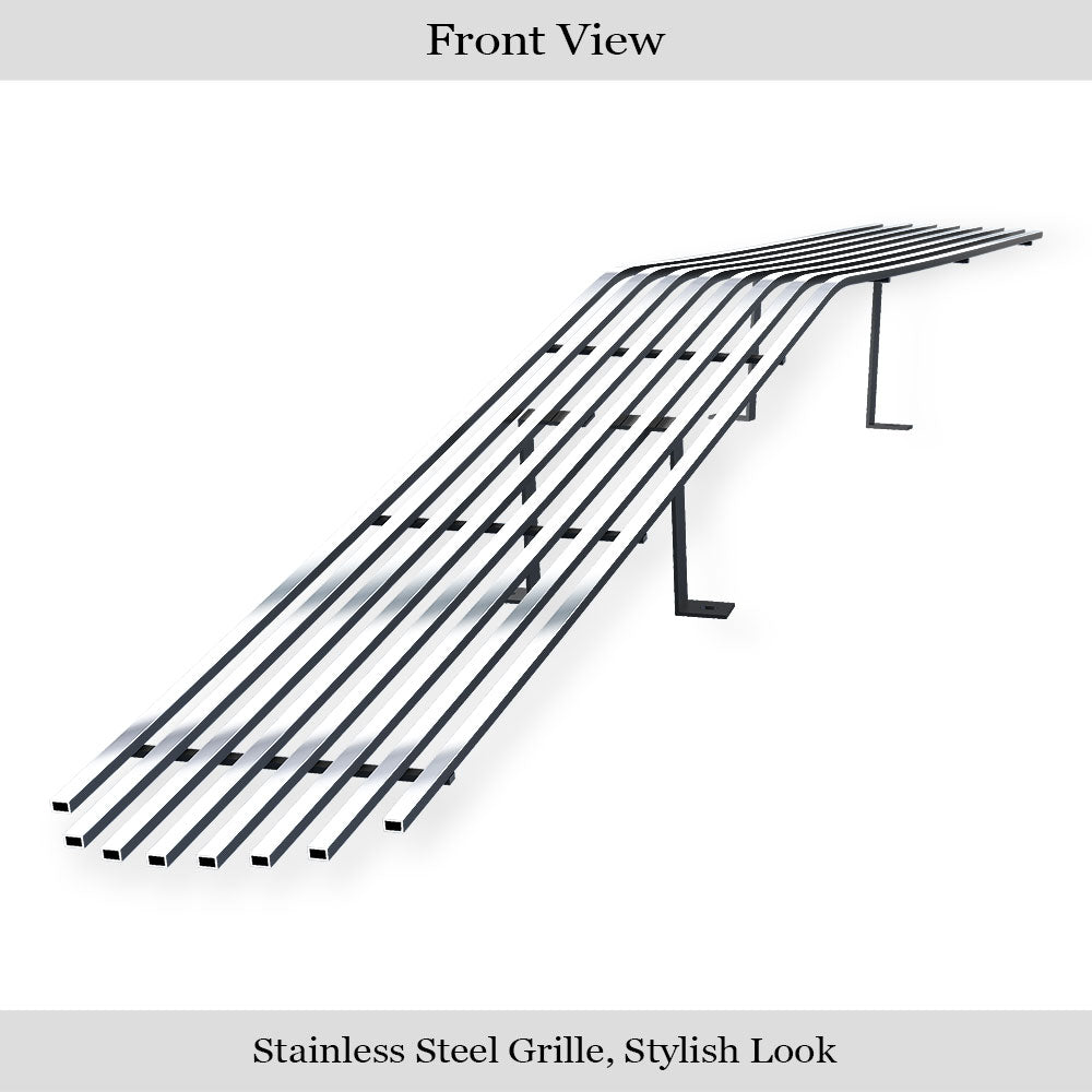 Stainless Steel Main Upper Stainless Steel Billet Grille 2015-2023 Dodge Challenger Phantom GR04FFC37S