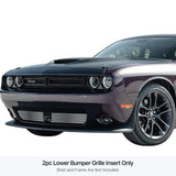 Stainless Steel Lower Bumper Stainless Steel Billet Grille 2015-2023 Dodge Challenger With Adaptive Cruise Control  Not For SRT OR R/T Scat Pack Widebody Models GR04FFC38S