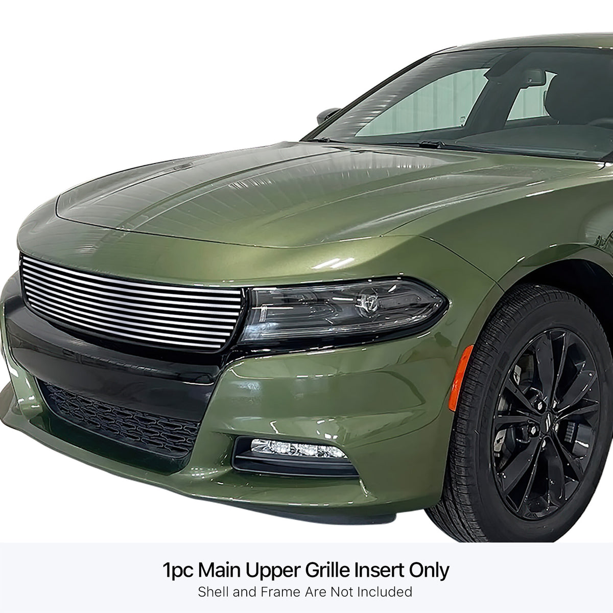 Stainless Steel Main Upper Stainless Steel Billet Grille 2015-2018 Dodge Charger (Not for Daytona and RT SCAT Pack and SRT)/2019-2023 Dodge Charger Only for SXT GR04FFC44S