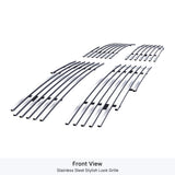 Stainless Steel Main Upper Stainless Steel Billet Grille 2004-2006 Dodge Durango GR04FFD44S