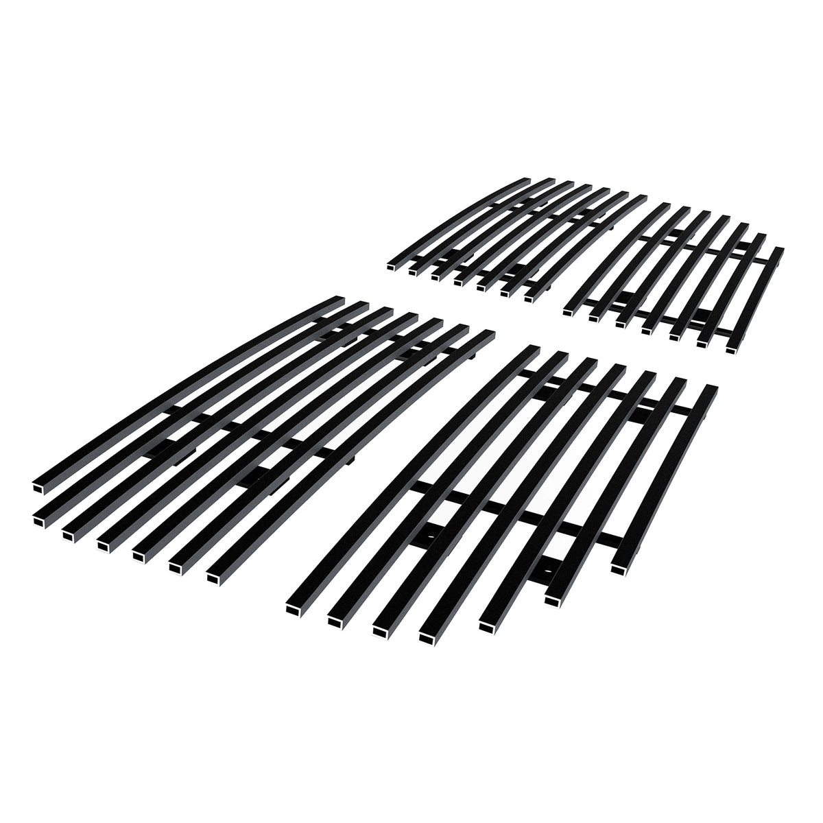 Stainless Steel Main Upper Black Stainless Steel Billet Grille 2007-2011 Dodge Nitro GR04FFD73J