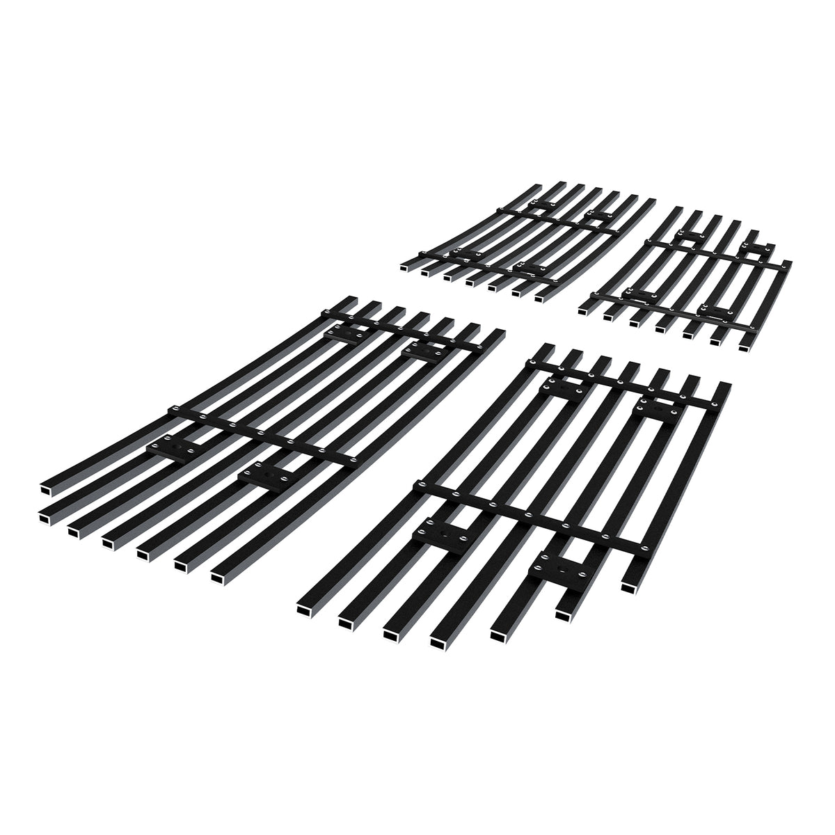 Stainless Steel Main Upper Black Stainless Steel Billet Grille 2007-2011 Dodge Nitro GR04FFD73J