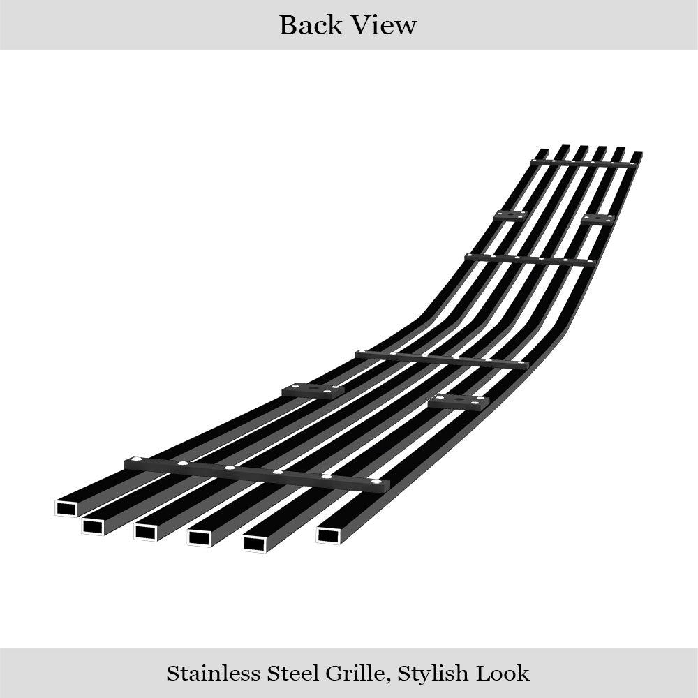 Stainless Steel Main Upper Black Stainless Steel Billet Grille 2009-2014 Dodge Challenger GR04FFF07J