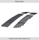 Stainless Steel Main Upper Black Stainless Steel Billet Grille 2009-2012 Dodge Ram 1500 Honeycomb Style Only GR04FFF13J