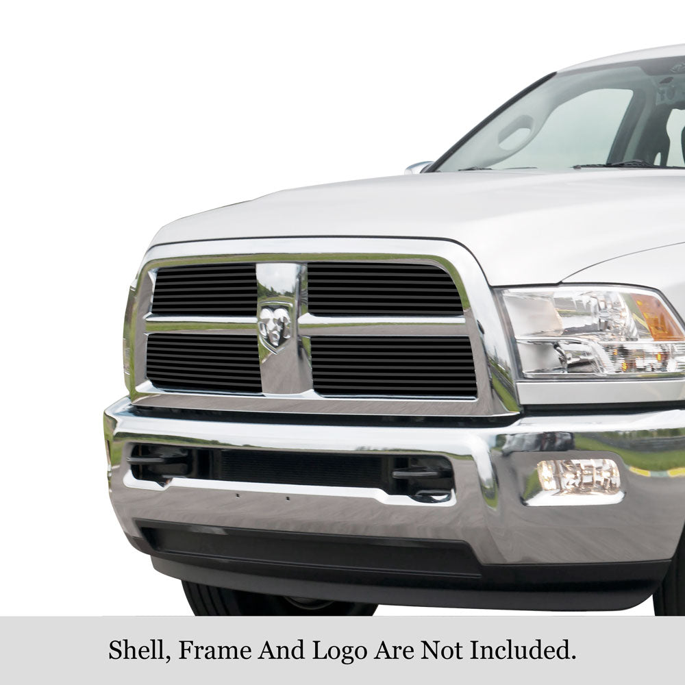 Stainless Steel Main Upper Black Stainless Steel Billet Grille 2010-2012 Ram 2500 Not For Laramie Package/2010-2012 Ram 3500 Not For Laramie Package GR04FFH64J