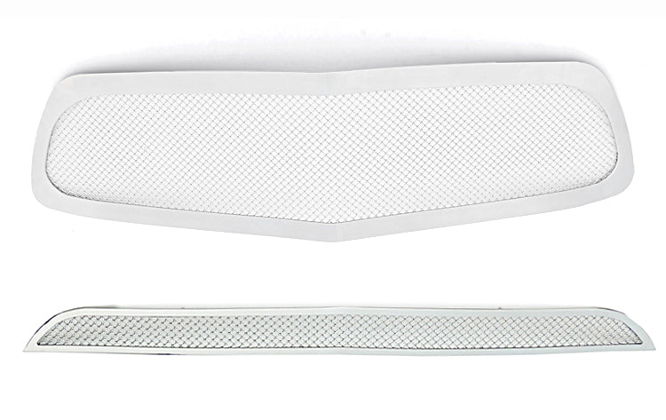 Stainless Steel Main Upper + Lower Bumper Mesh Grille 2011-2014 Dodge Charger (Not For SRT Model And Adaptive Speed Control(NHP) Package) GR04GAA99T