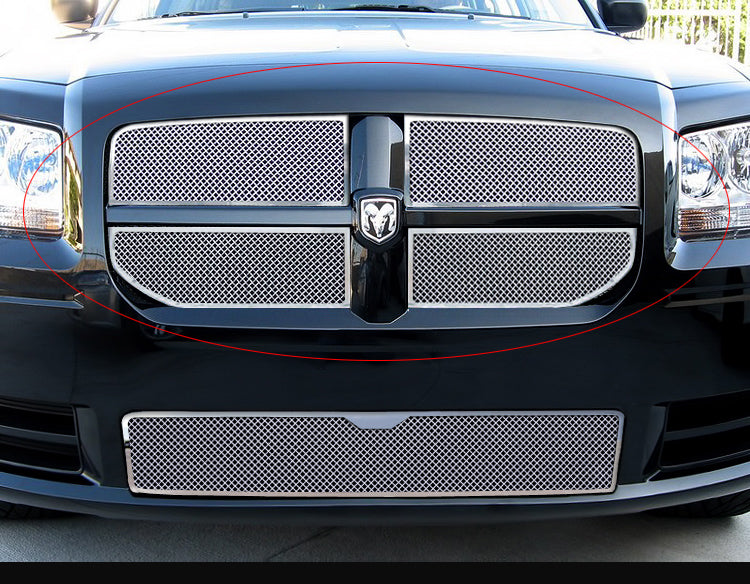Stainless Steel Main Upper Mesh Grille 2008 Dodge Magnum  Except SRT8 GR04GEA61T