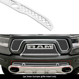 Stainless Steel Lower Bumper Mesh Grille 2019-2024 Ram 1500 Rebel with front sensor/ 2021-2024 Ram 1500 TRX with front sensor GR04GEB05S