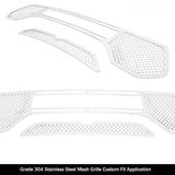Stainless Steel Main Upper Mesh Grille 2021-2024 Ram 1500 TRX GR04GEB31S