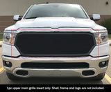 Stainless Steel Main Upper Black Wire Mesh Grille 2019-2024 Ram 1500 Laramie/Lone Star/Big Horn/Tradesman (Excl. 19-24 Ram 1500 Classic, Excl. Laramie Limited) GR04GEE40H