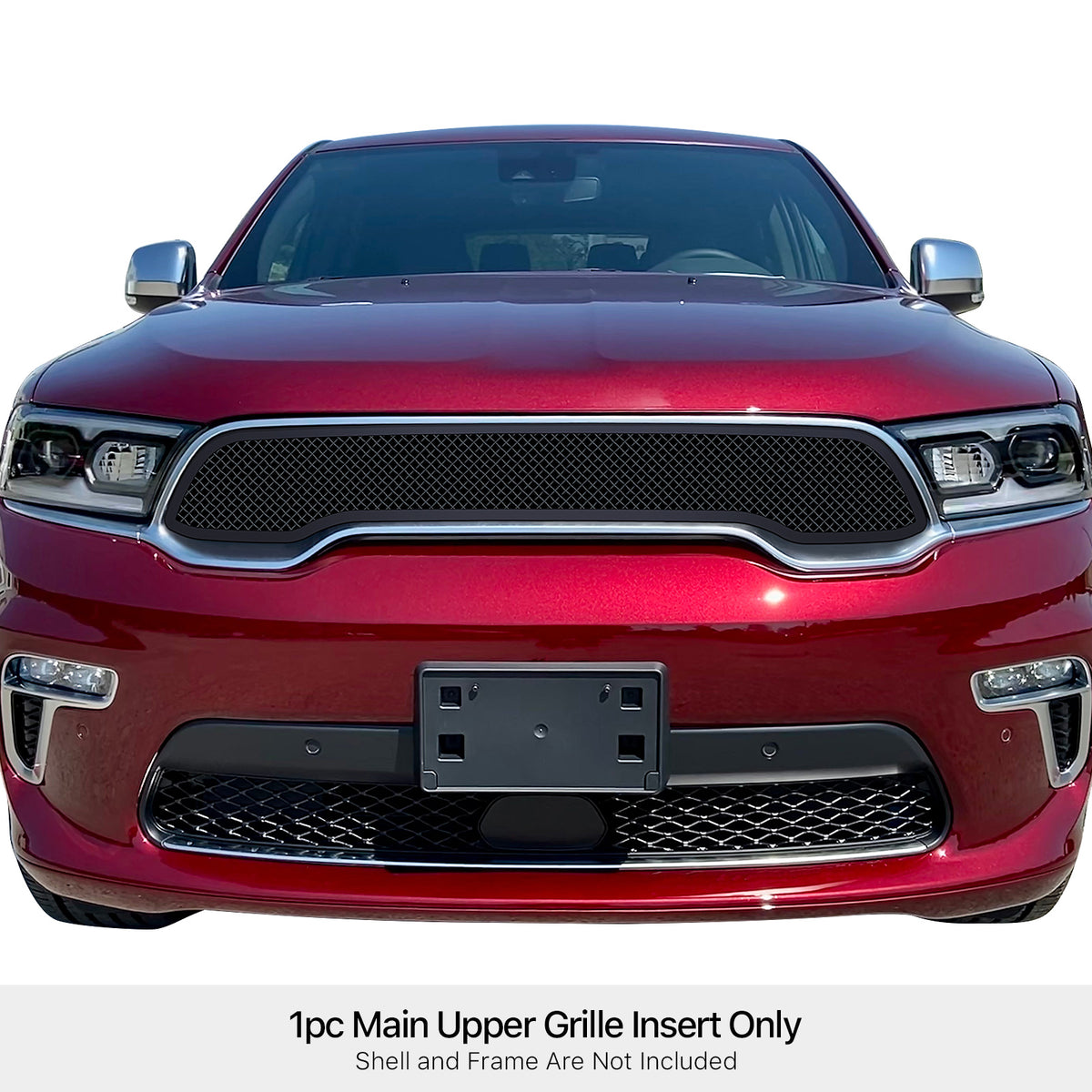 Stainless Steel Main Upper Black Wire Mesh Grille 2021-2024 Dodge Durango SXT & Citadel GR04GEE58H
