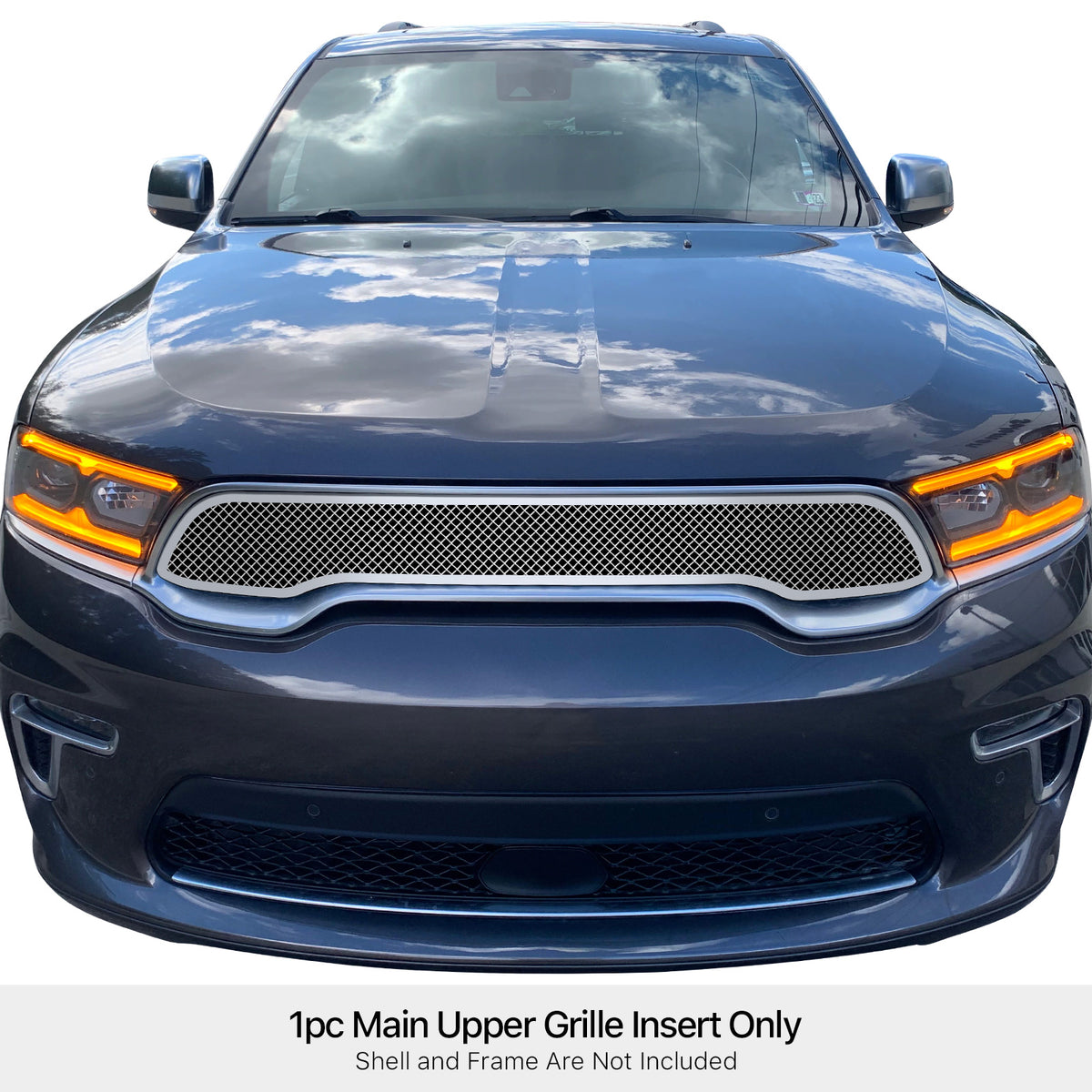 Stainless Steel Main Upper Mesh Grille 2021-2024 Dodge Durango SXT & Citadel GR04GEE58T