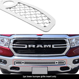 Stainless Steel Lower Bumper Mesh Grille 2019-2024 Ram 1500 With Sensor (Excl. 19-23 Ram 1500 Classic, Excl. Rebel And TRX) GR04GEJ21S