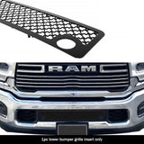 Stainless Steel Lower Bumper Black Wire Mesh Grille 2019-2024 Ram 2500 with sensor /2019-2024 Ram 3500 with sensor GR04GEJ22K