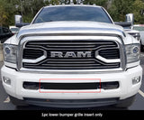 Stainless Steel Lower Bumper Black Wire Mesh Grille 2010-2018 Ram 2500 Tow Hook Show/ 2010-2018 Ram 3500 Tow Hook Show GR04GFC32G