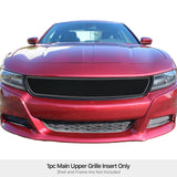 Stainless Steel Main Upper Black Wire Mesh Grille 2015-2018 Dodge Charger (Not for Daytona and RT SCAT Pack and SRT)/2019-2023 Dodge Charger Only for SXT GR04GFC44H