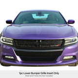 Stainless Steel Lower Bumper Black Wire Mesh Grille 2015-2018 Dodge Charger Without Adaptive Cruise Control (Not for Daytona and RT SCAT Pack and SRT)/2019-2023 Dodge Charger Without Adaptive Cruise Control Only for SXT GR04GFC46H