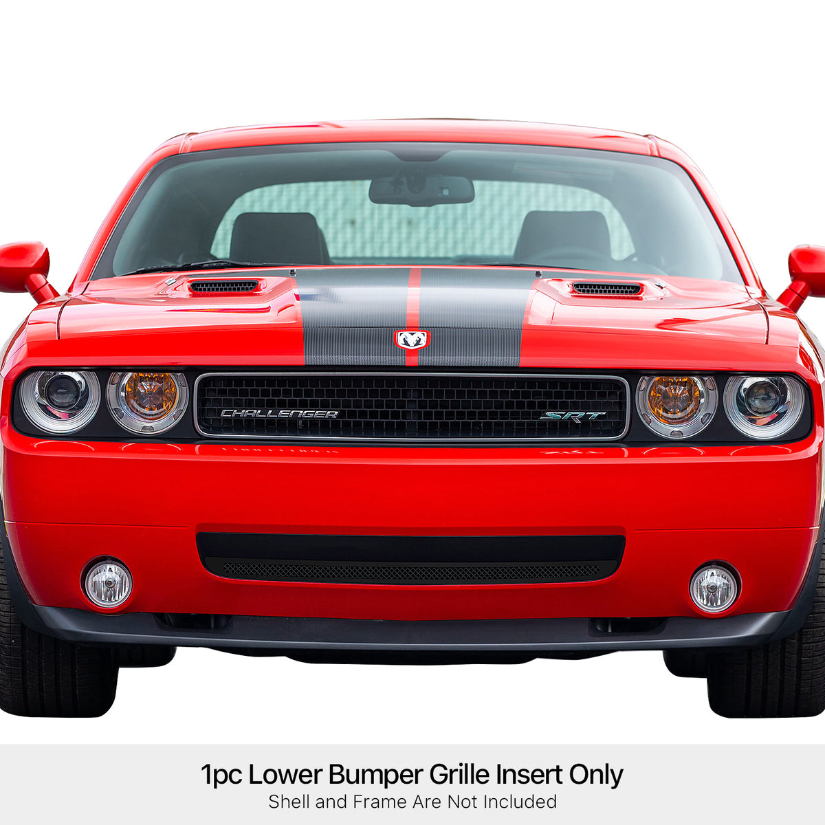 Stainless Steel Lower Bumper Black Wire Mesh Grille 2009-2010 Dodge Challenger GR04GFF08H
